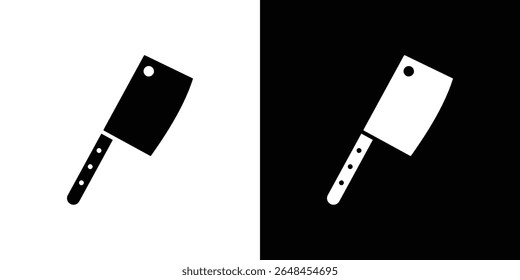 Chopper knife icon symbol collection. Flat vector stock illustration.