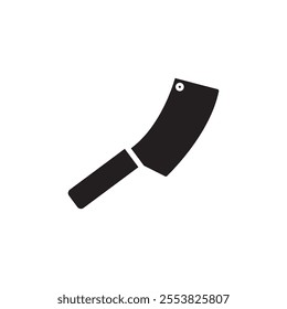 Chopper knife icon Thin line flat illustration