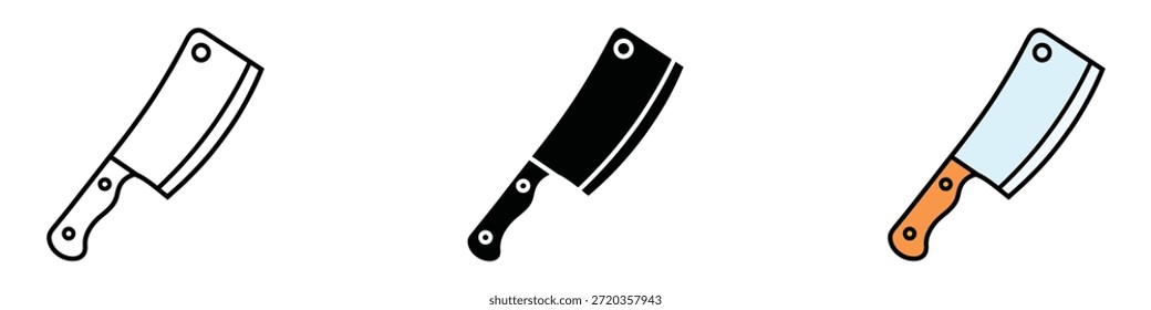Chopper Messer Symbol Vektor. Häckseln und Kochen Aufgaben Symbol. Vektorgrafik.