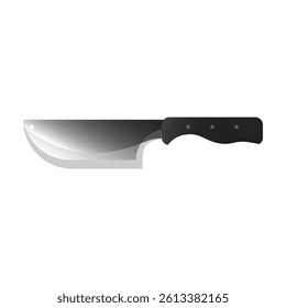 Chopper knife, meat knife or kitchen knife Vector, illustration. Cleaver.
