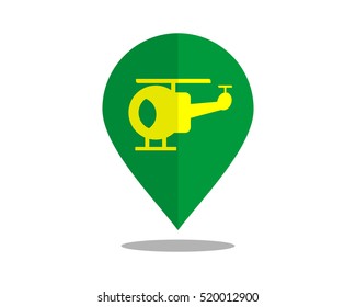 chopper marker pin path image vector icon logo
