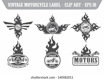 chopper motor label set