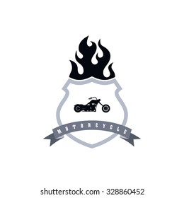 chopper motorbike - shield theme