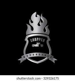 chopper motorbike - shield theme