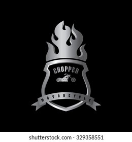 chopper motorbike - shield theme