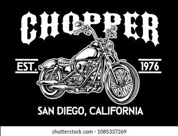 Chopper Motorcycle Emblem