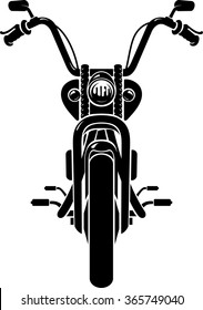 Chopper Motorcycle Front