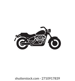 Chopper Icono de la motocicleta Ilustración vectorial