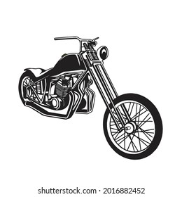 Chopper Motorcycle Vector Design Isolated On Stock Vector (Royalty Free ...