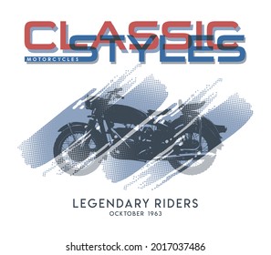 CHOPPER MOTORCYCLES IMAGE VECTOR ILLUSTRATION FOR T SHIRT 