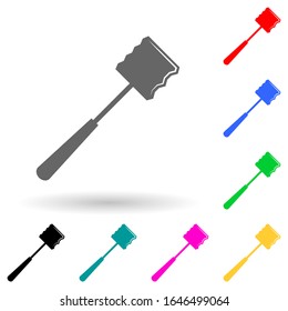 chopper multi color style icon. Simple glyph, flat vector of kitchen tools icons for ui and ux, website or mobile application
