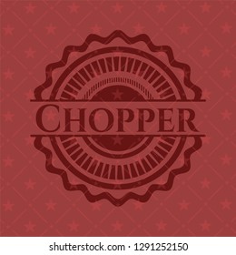Chopper retro red emblem