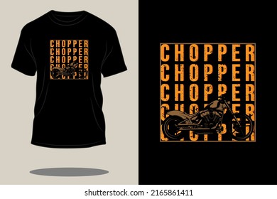 chopper retro t shirt design