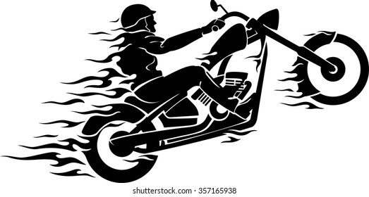 Chopper Rider Flaming Trail