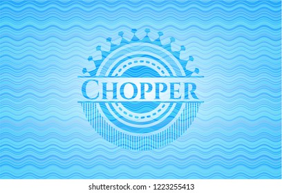 Chopper water wave emblem.