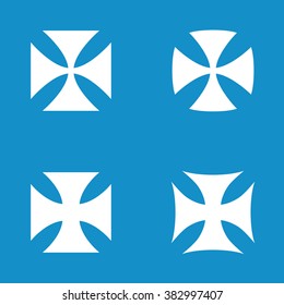 Choppers crosses icon set . Vector illustration