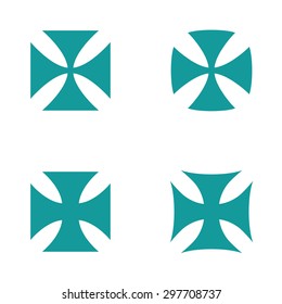 Choppers crosses. Vector illustration.