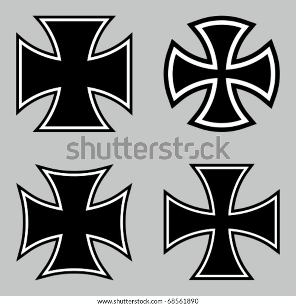 Choppers Crosses Vector Illustration Stock Vector (Royalty Free) 68561890