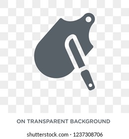 Chopping board icon. Chopping board design concept from Kitchen collection. Simple element vector illustration on transparent background.