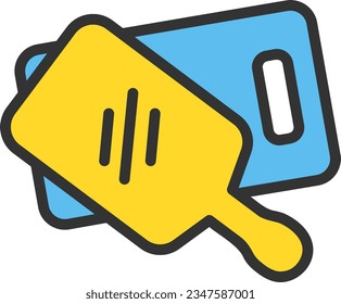 Imagen del icono de la placa de corte. Adecuado para aplicaciones móviles.