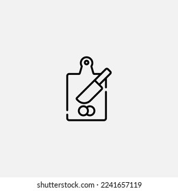 Chopping board icon sign vector,Symbol, logo illustration for web and mobile