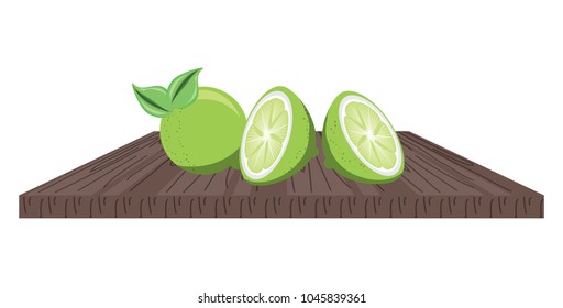 chopping board with lemons