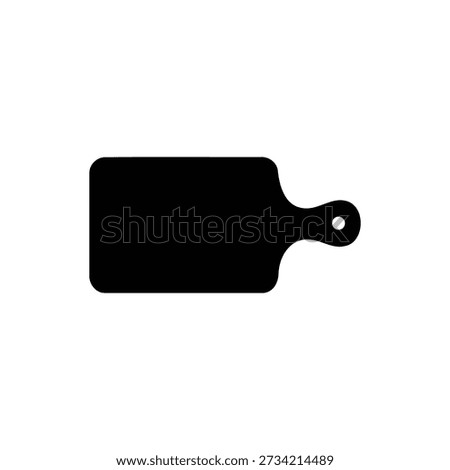 Chopping board silhouette icon vector illustration.







