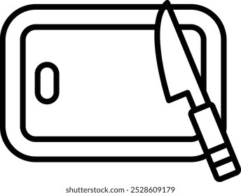 Chopping Board Vector Illustration Detailed Icon