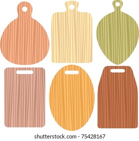 chopping boards from different wood