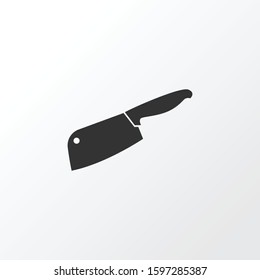Chopping knife icon symbol. Premium quality isolated butcher element in trendy style.