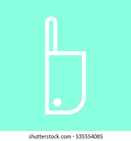 Chopping knife icon in trendy flat style isolated on grey background. Kitchen symbol for your design, logo, UI. Vector illustration, EPS10.