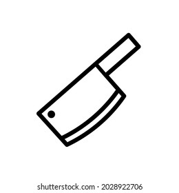 Chopping knife icon,vector illustration. Flat design style. vector chopping knife icon illustration isolated on White background, chopping knife icon Eps10.