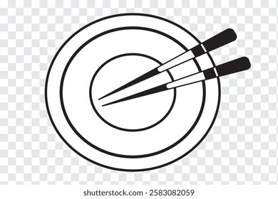 Chopstick and Bowl set. Vector illustration of Chopstick. Vector illustration of a food sticker. Variety of Chopsticks Design.