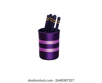 ícone de contêiner de chopstick - renderização de ilustração 3d