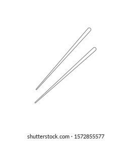 Chopstick icon design isolatedon white background. vector illustration