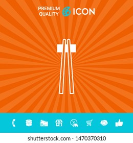 Chopstick icon - elements for your design