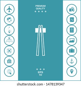 Chopstick icon - elements for your design