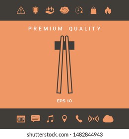 Chopstick icon - elements for your design
