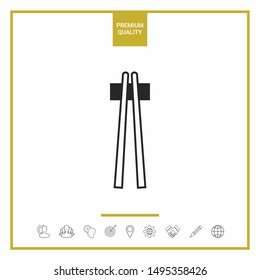 Chopstick icon - elements for your design