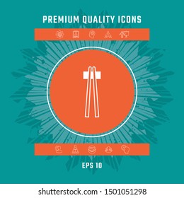Chopstick icon - elements for your design