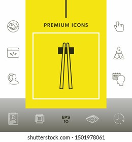Chopstick icon - elements for your design