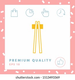 Chopstick icon - elements for your design