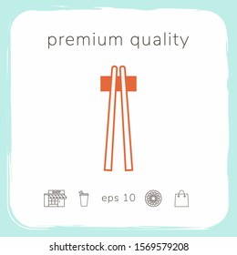 Chopstick icon - elements for your design