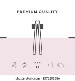 Chopstick icon - elements for your design