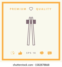 Chopstick icon - elements for your design