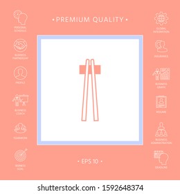 Chopstick icon - elements for your design