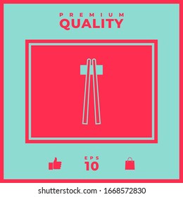 Chopstick icon - elements for your design