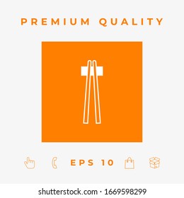 Chopstick icon - elements for your design