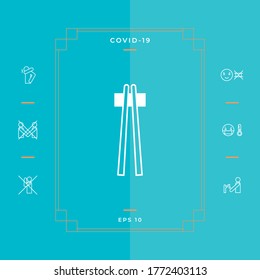 Icono de palo de lápiz - elementos para su diseño