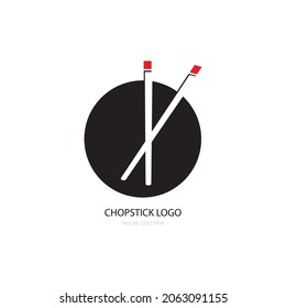 Chopstick icon logo vector design
